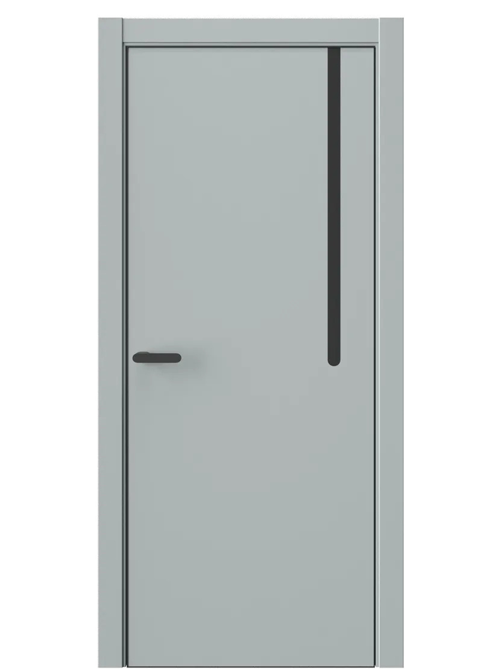 Двери WestStyle  "IN М1.2" Платиновый Дым /молдинг /алюм.кромка  ДГ