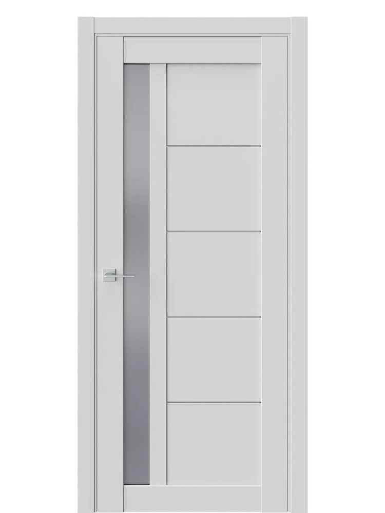 Межкомнатные двери WestStyle  RL 4 Emlayer Серый /Графит Сатинат ДО