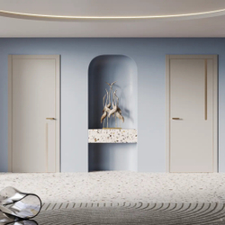 Двери WestStyle  "IN М1.2" Белое Дерево /молдинг /алюм.кромка  ДГ