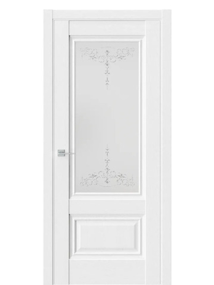 Двери WestStyle  "Ch 8"  Дуб винта/ белое сатинат ДО