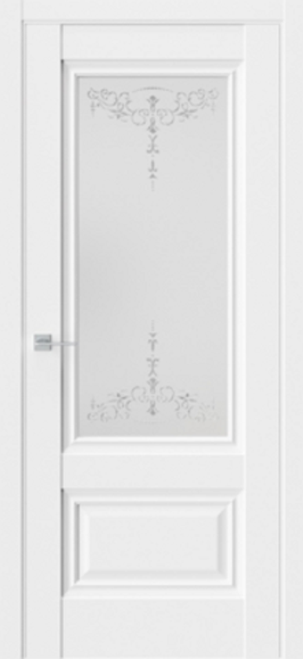 Межкомнатные двери WestStyle "CH 8" Белый EmLayer/Белое сатин ДО