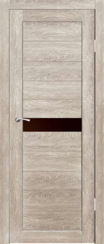 Межкомнатные двери SYNERGY "Примо" ДО Грей (Лакобель черное)