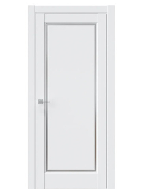 Двери WestStyle  LVT 1 Emlayer Белый/ Графит Сатинат ДО