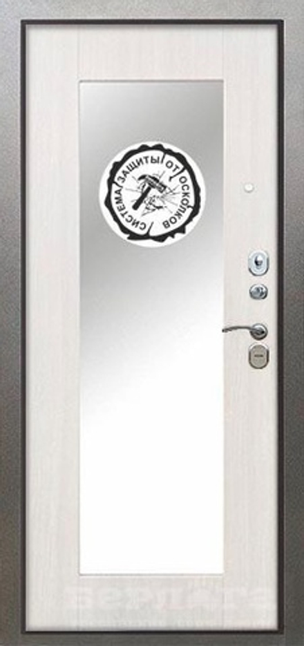 Сейф-дверь берлога «тринити милли» белый ясень с зеркалом