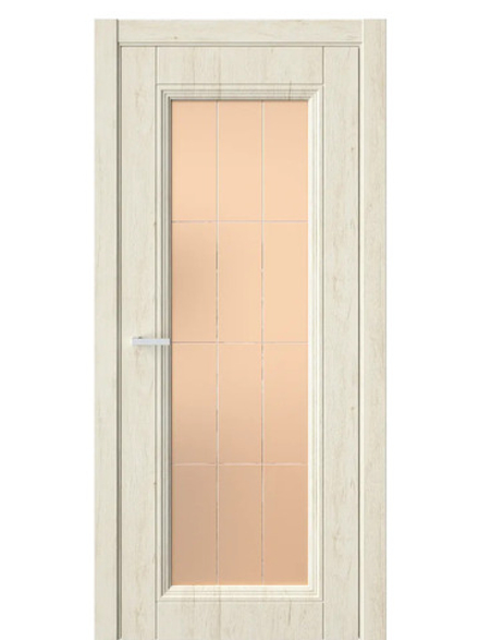 Двери WestStyle  Demiss 2  Дуб Джентл / бронза сатинат ДО