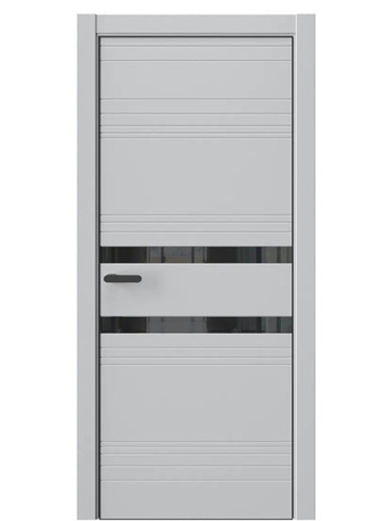 Двери WestStyle  "IN 13" Агатовое Сияние /Чёрное Lacobel /алюм.кромка  ДО