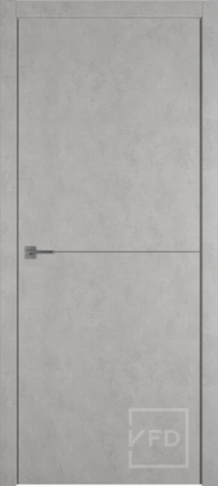 Межкомнатные двери ВФД "URBAN 1" ANTIC LOFT/SILVER MOULD/SE (серый молдинг/серая кромка)