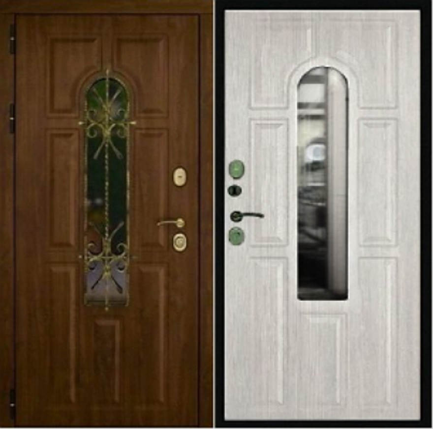 Сейф-дверь с терморазрывом «лион светлый» орех/орех