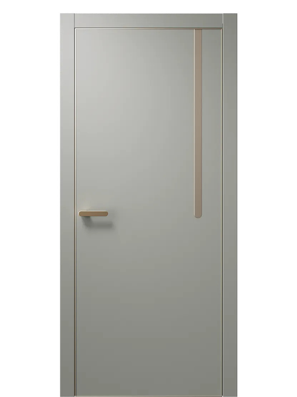 Двери WestStyle  "IN М1.2" Морская Галька /молдинг /алюм.кромка  ДГ