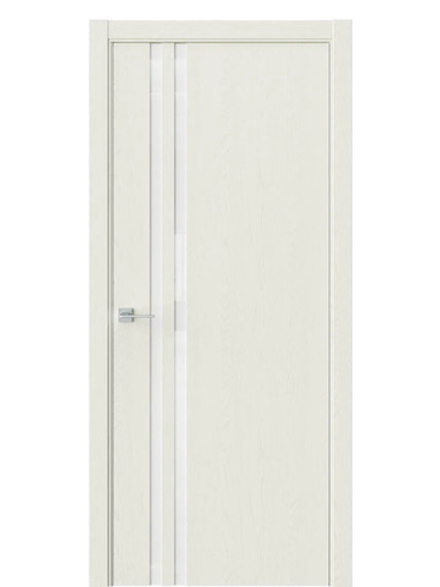 Двери WestStyle  "IN 37" Дуб Монтана /Аляска Lacobel /алюм.кромка ДО