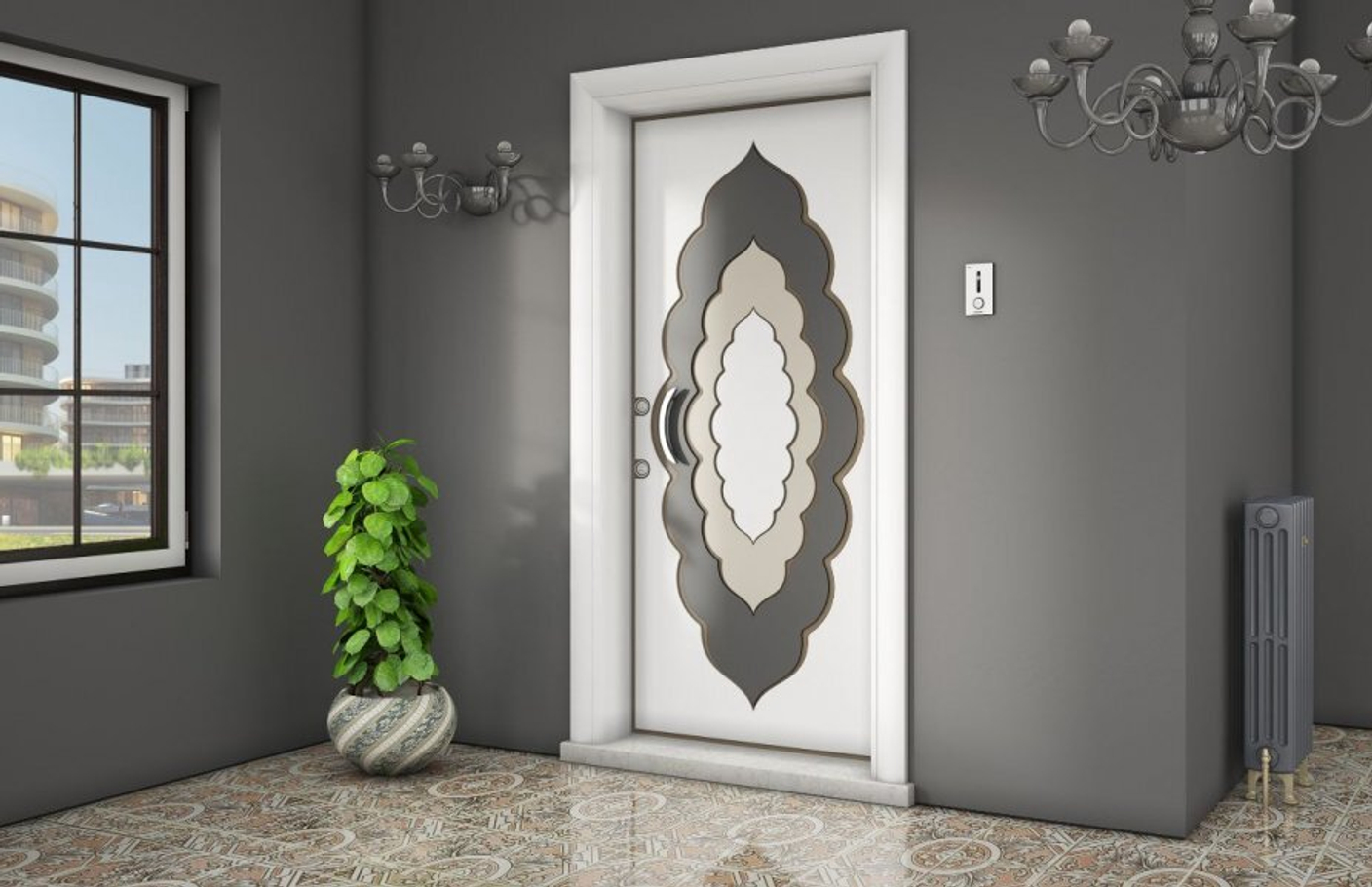 Распашные двери 3