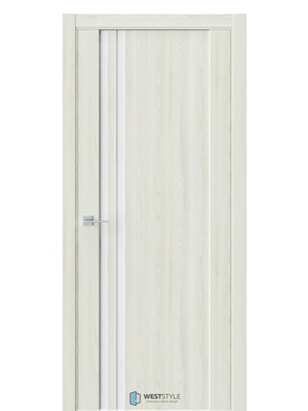 Двери WestStyle F29 Клён крем /Белое Lacobel  ДО