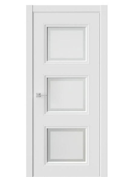 Двери WestStyle Eliss 6 Меринос Белый /белое сатинат  ДО