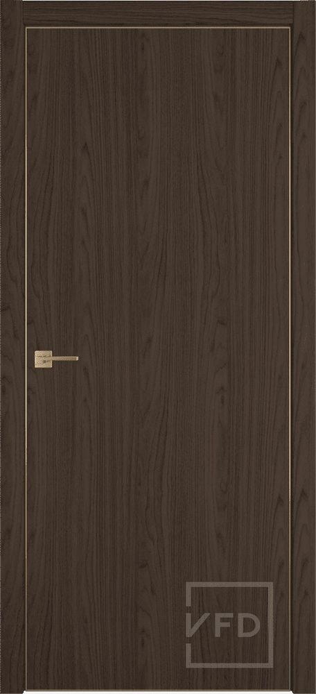 Межкомнатные двери ВФД "URBAN Z" Bourbon Wood 4х4 GE /Gold Edge (Алюминиевая кромка) ДГ
