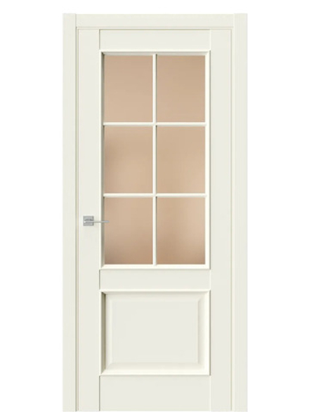 Двери WestStyle En 6 Emlayer бежевый / Бронза Сатинат  ДО