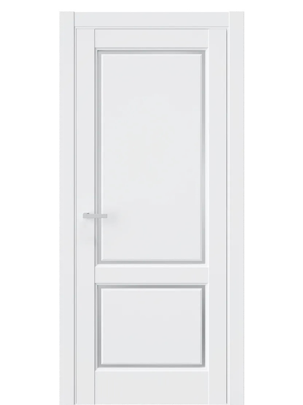 Двери WestStyle  LVT 3 Emlayer Белый/ Белое Сатинат ДО