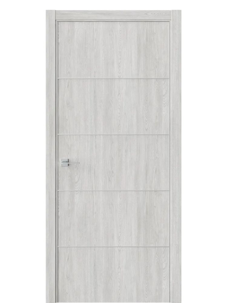 Двери WestStyle  "IN 27" Дуб Оксфорд /алюм.кромка  ДГ