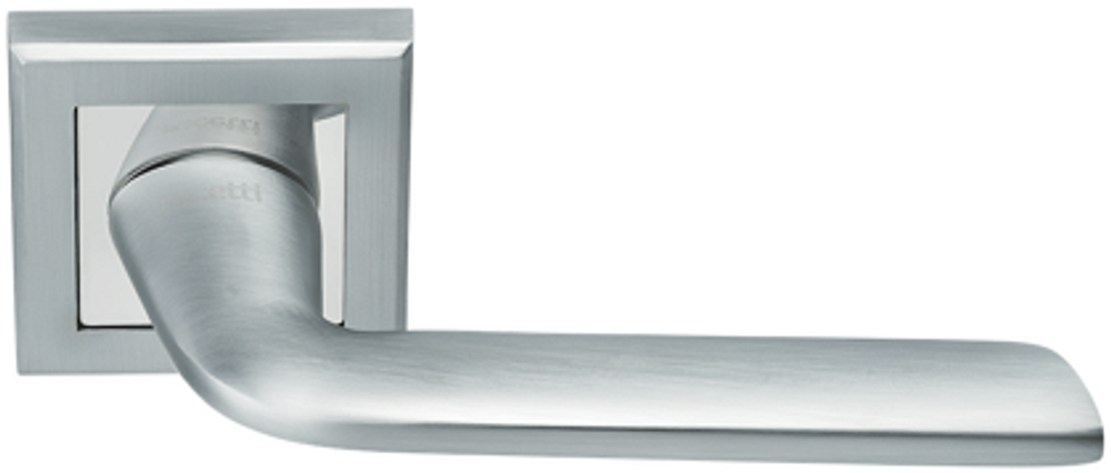 Дверные ручки rucetti rap 25-s sc/cp цвет - мат.хром/полир.хром