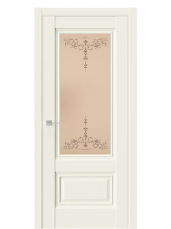 Двери WestStyle  "Ch 8"  Emlayer бежевый/ бронза сатинат ДО