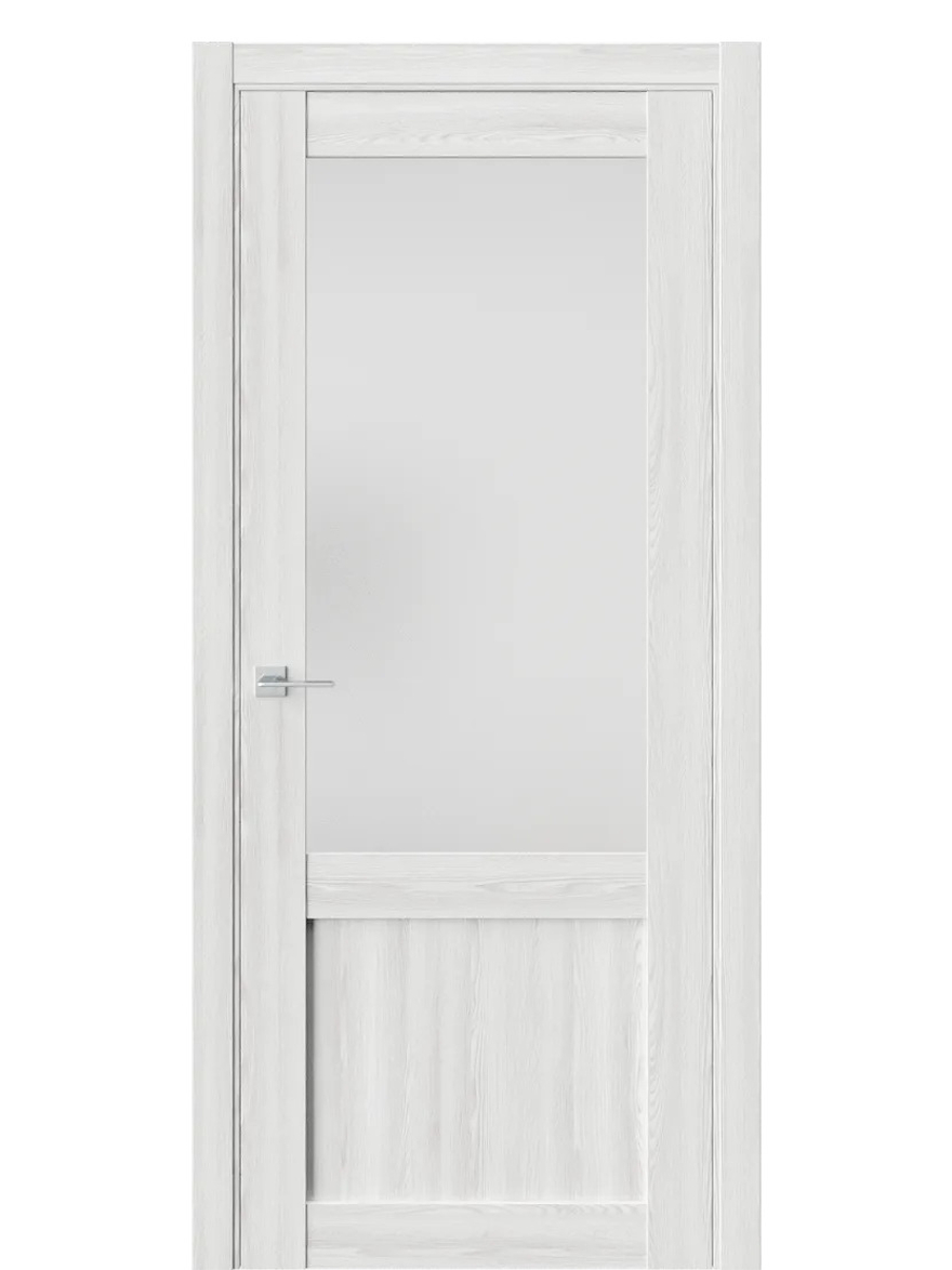 Двери WestStyle  NR4  Клён Айс /Белое Сатинат ДО