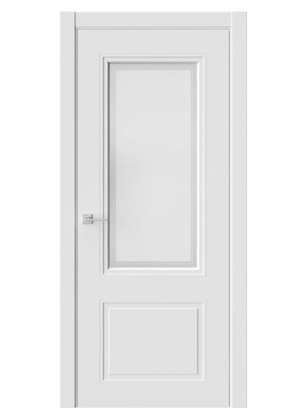 Двери WestStyle Eliss 4 Меринос Белый /белое сатинат  ДО