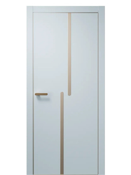 Двери WestStyle  "IN М2.2" Белая Ночь /молдинг /алюм.кромка  ДГ