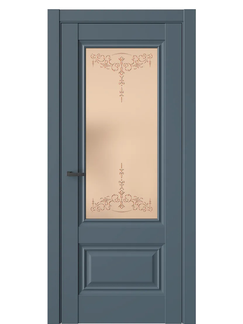 Двери WestStyle  "Ch 8" Океанская волна/ бронза сатинат ДО