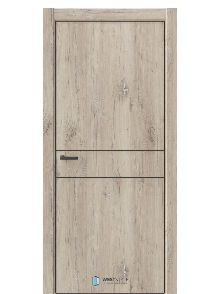 Двери WestStyle  "IN 20" Дуб Мехико /алюм.кромка  ДГ