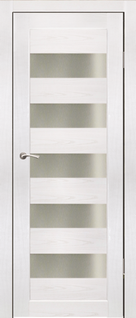 Межкомнатные двери SYNERGY "Соле" Ясень снежный (Сатинат матовое)