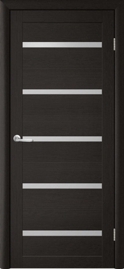 Межкомнатные двери ALBERO "Т-2" Лиственница Темная (ДО) Матовое белое