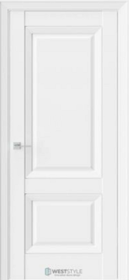 Межкомнатные двери WestStyle "PL 3F" Серый EmLayer/Молдинг серебро (ДГ)