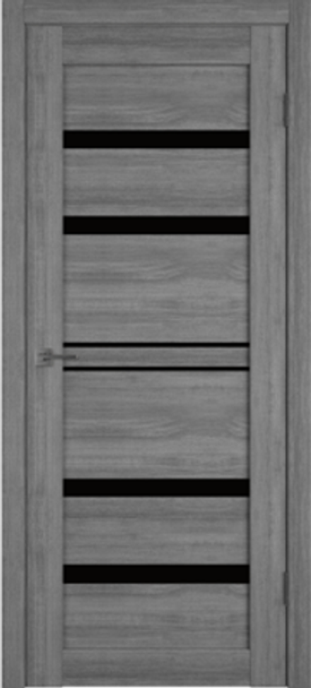 Межкомнатные двери ВФД GL Light 26 Mouse/Лакобель черный (ДО)