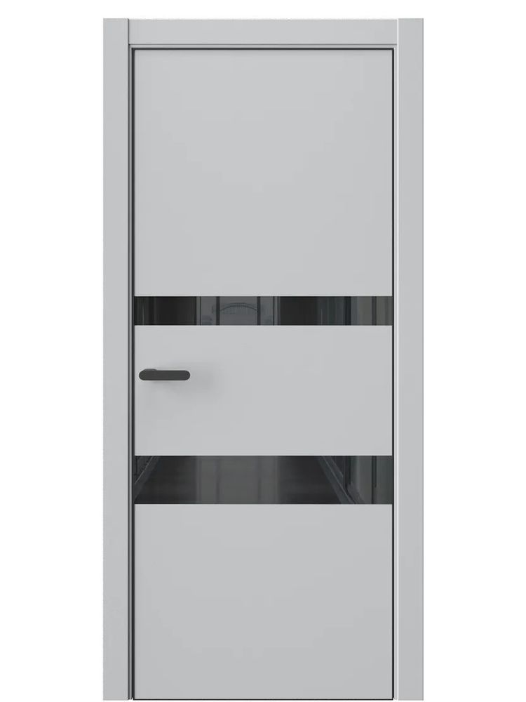 Двери WestStyle  "IN 16" Агатовое Сияние /Чёрное Lacobel /алюм.кромка  ДО