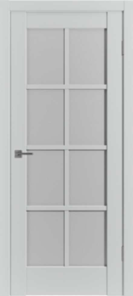 Межкомнатные двери ВФД "EMALEX ER1" EMALEX Steel / Whitel Cloud ДО