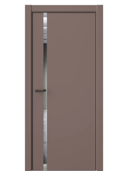 Двери WestStyle  "IN 36" Милкшейк /Зеркало /алюм.кромка  ДО