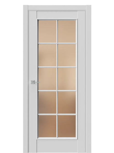 Двери WestStyle En 2 Emlayer серый / Бронза Сатинат  ДО