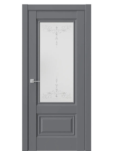 Двери WestStyle  "Ch 8"  Горный камень/ графит сатинат ДО