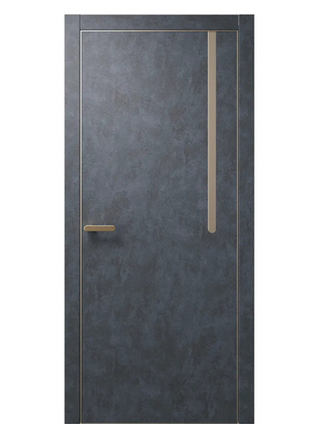 Двери WestStyle  "IN М1.2" Бетон Маренго /молдинг /алюм.кромка  ДГ