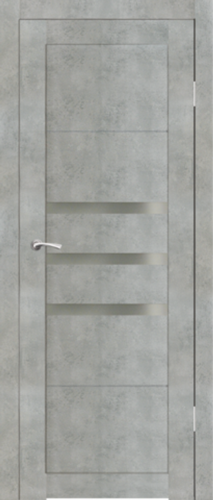 Межкомнатные двери SYNERGY  "Грация" Бетон (Сатинат матовое)