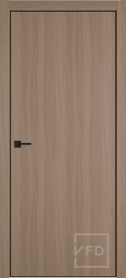 Межкомнатные двери ВФД "URBAN Z" Cherry Wood 4х4 BE / Black Edge (Алюминиевая кромка) ДГ