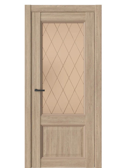 Двери WestStyle Enika 4 Брандо /Бронза Сатинат  ДО