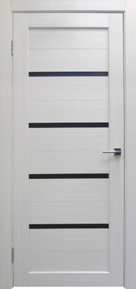 Межкомнатные двери SYNERGY  "Биланчино" Дуб молочный (Лакобель черное)