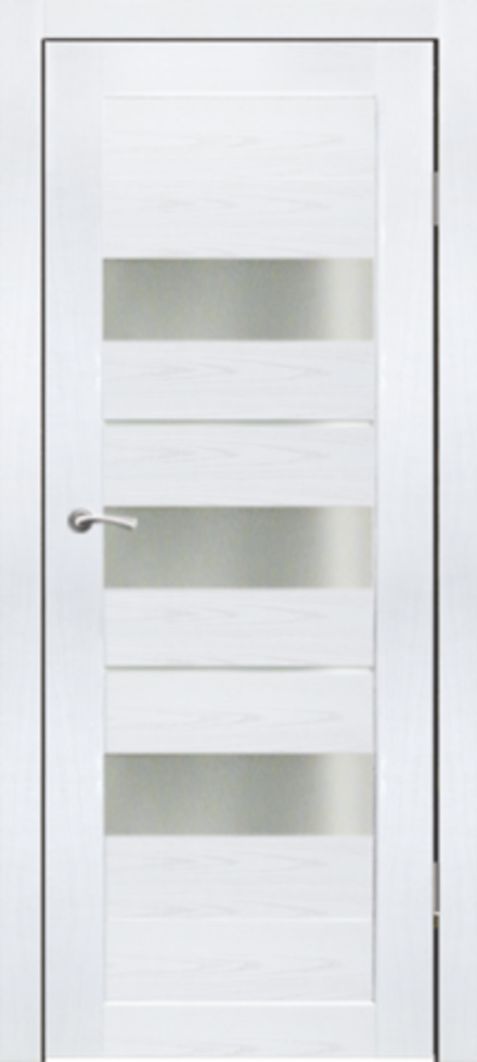 Межкомнатные двери SYNERGY  "Дельта" Ясень снежный (Сатинат матовое)