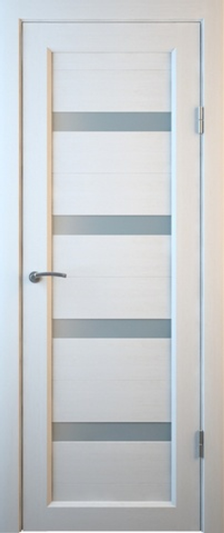 Межкомнатные двери MART DOORS В4 Белое дерево/Сатинат (ДО)