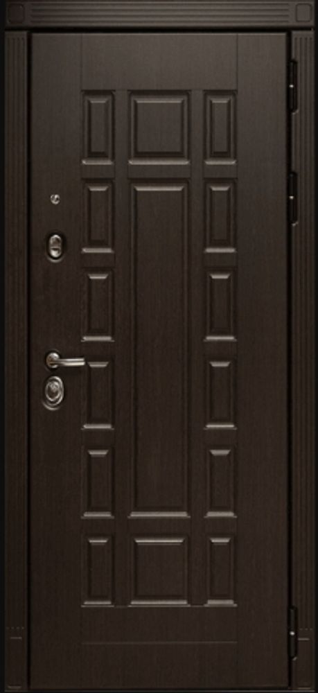 Сейф-двери сударь мд-38 зеркало венге, рис. грация/ сандал белый