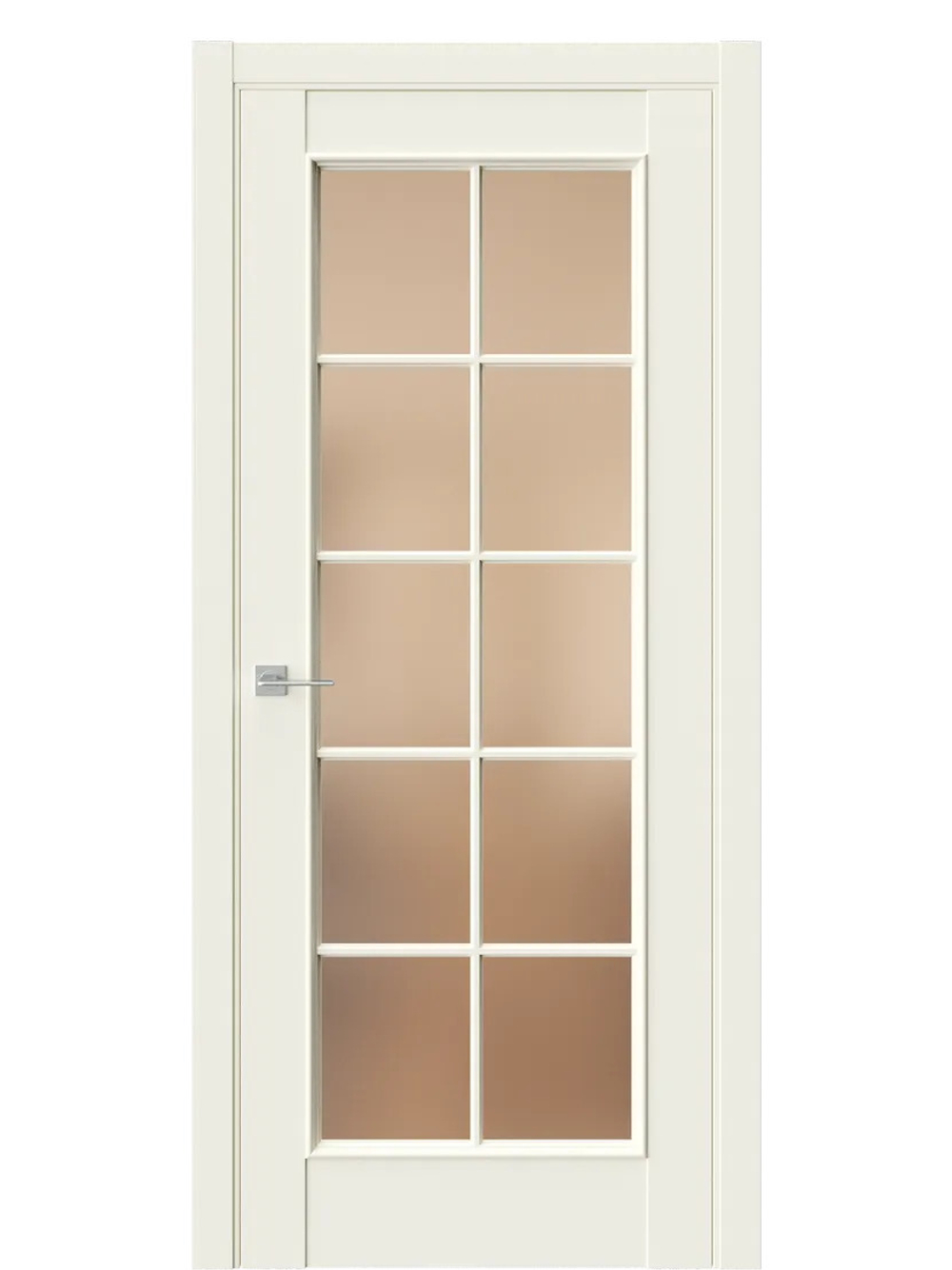 Двери WestStyle En 2 Emlayer бежевый / Бронза Сатинат  ДО