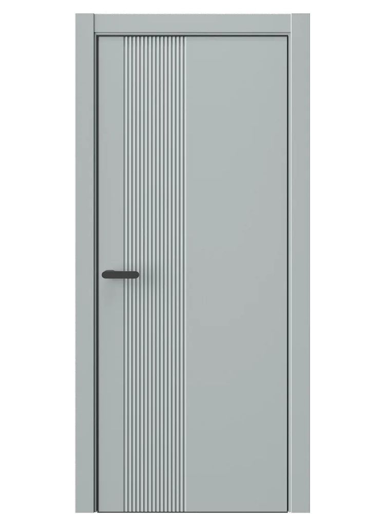 Двери WestStyle  "IN Flain 3" Платиновый Дым /алюм.кромка  ДГ