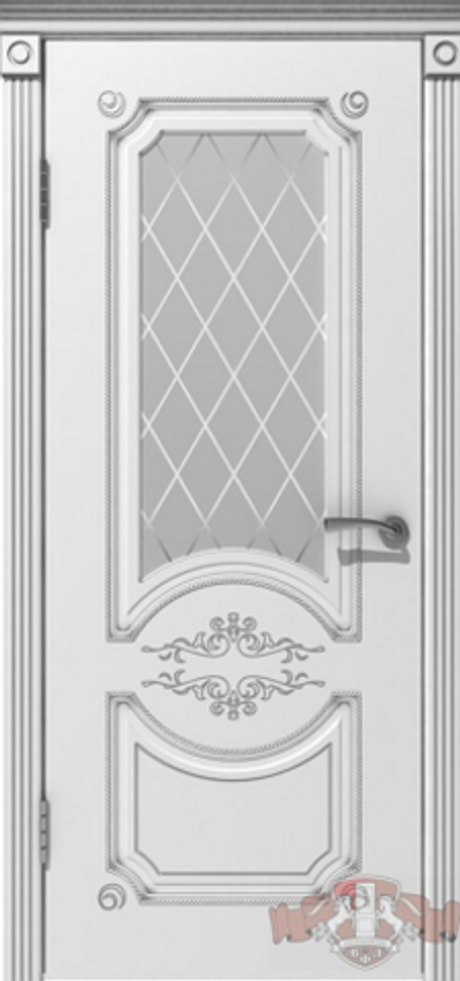 Дверь владимирская фабрика дверей "милана" 42до1, белая эмаль/стекло сатинат