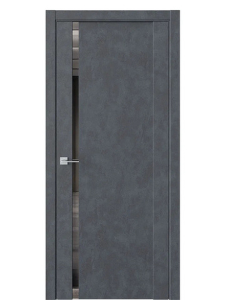 Двери WestStyle F30 Бетон маренго /Зеркало графит  ДО