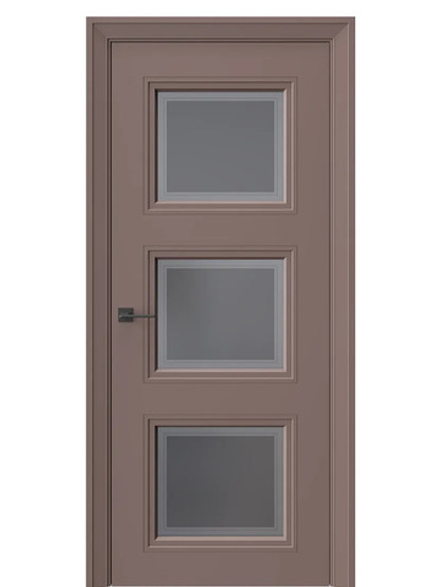 Двери WestStyle Eliss 6 Милкшейк /графит сатинат  ДО